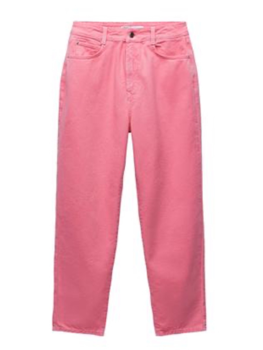 Zara Pink Mom Straight-Leg Jeans 6